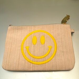 Stoney Clover Lane Smiley Face zipper pouch - new without tags